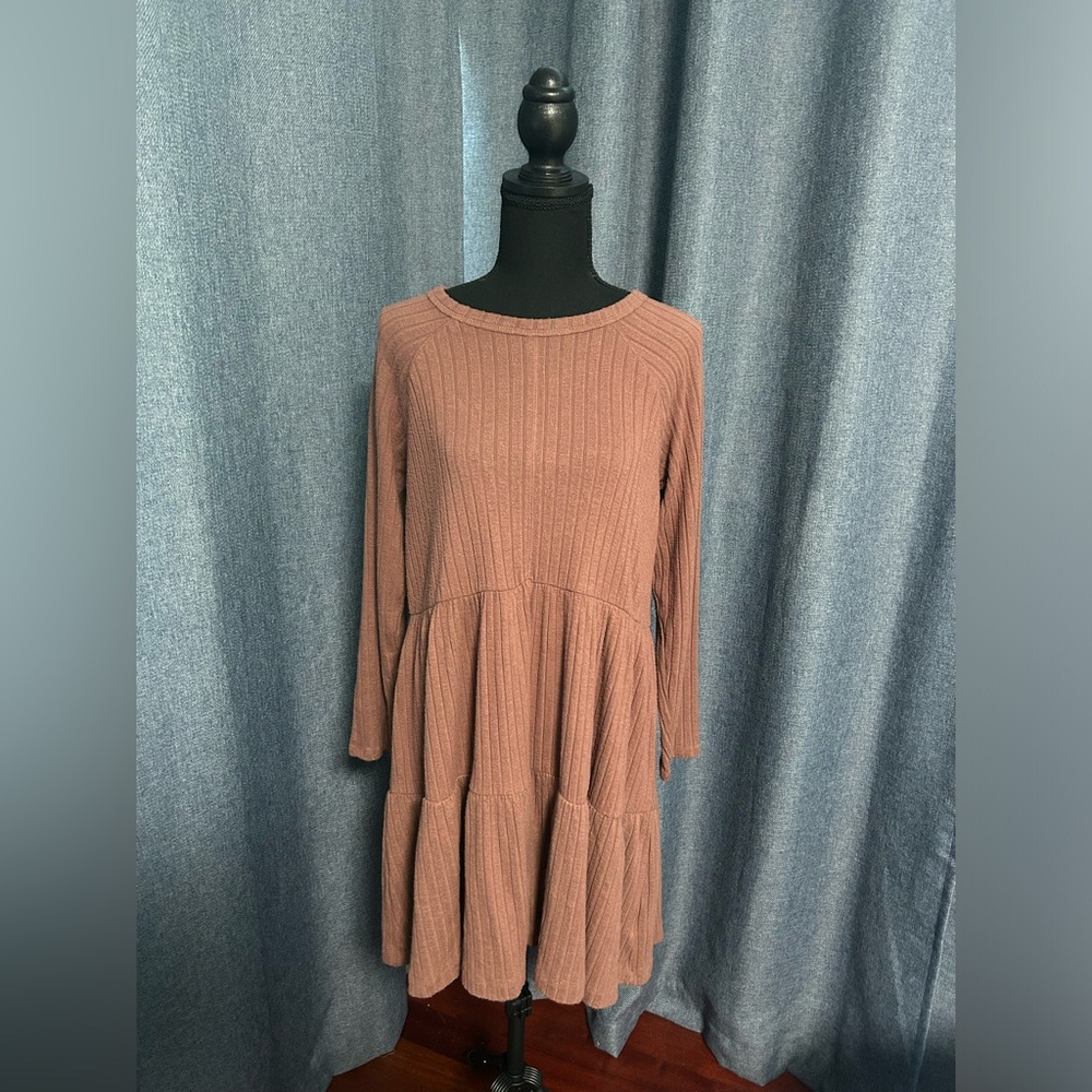 AMERICAN EAGLE OUTFITTERS Pink/BrownTunic Dress Sz Medium